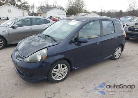 2008 Honda Fit Sport из США, поврежденный, VIN JHMGD38628S047574